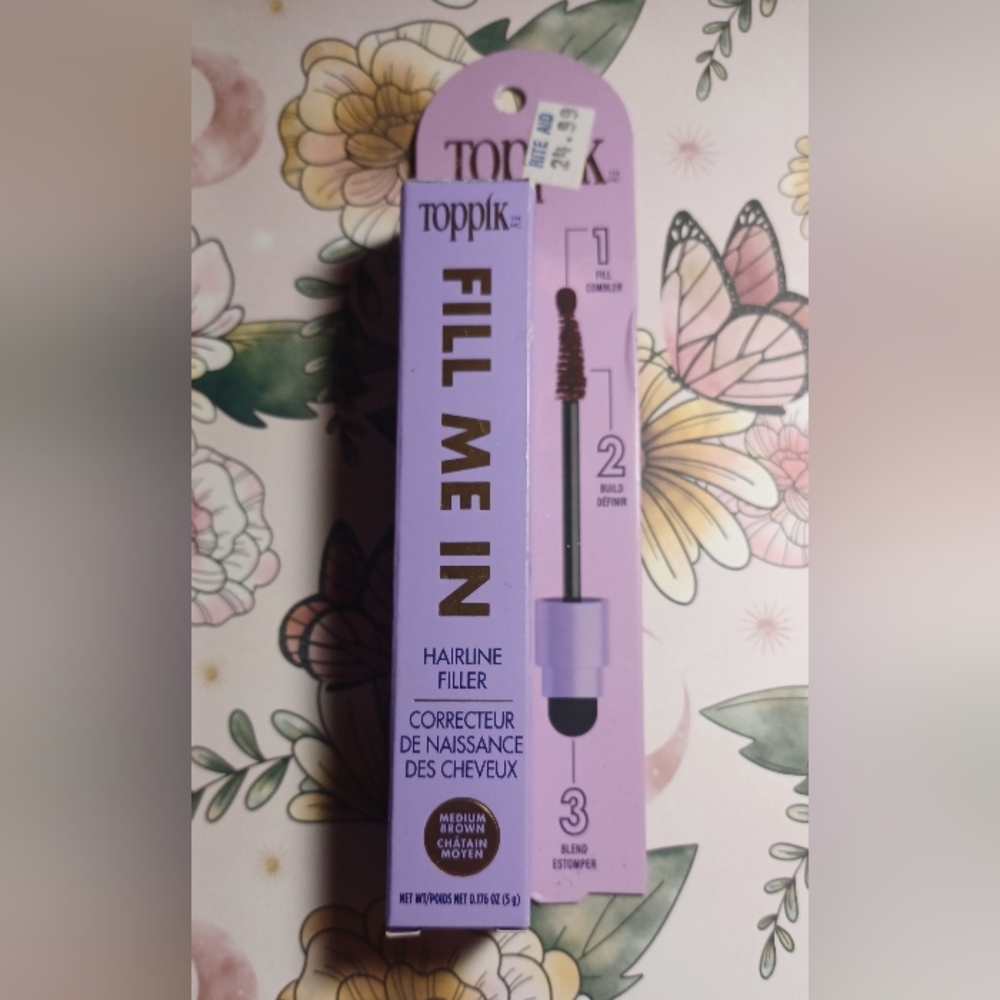 Medium BROWN Fill Me In Hairline Filler With Argan Oil